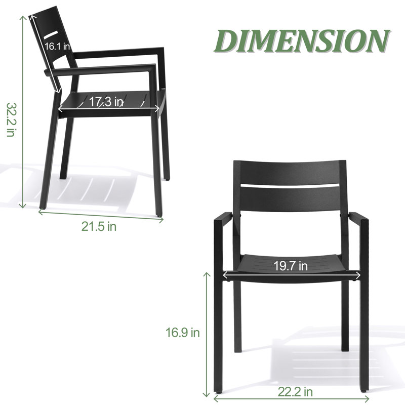 Ensemble de salle à manger extensible pour 8 personnes en aluminium (ensemble de 9)