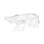 Bureau rectangulaire en bois massif brun-180190656