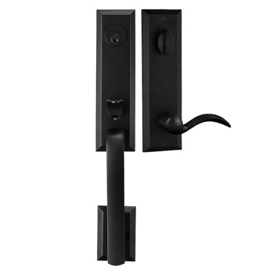 Bravura 971-909 Active Austin Handleset with Columbus Lever in Matte Black - R