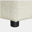 Lit simple escamotable avec repose-pieds et matelas, lit d'invité convertible, blanc