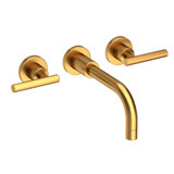 East Linear Wall Mount Bathroom Faucet