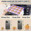 2 Pack Silicone Muffin Pan 12 and 24 Cup with Metal Frame, Non Stick Silicone Mini Cupcake Pan
