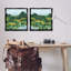  «Reflecting Green Nature», ensemble de 2 toiles flottantes encadrées par June Erica Vess-433890116-433890119