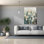 «Sprinkled White Flowers 1» par Silvia Vassileva, art mural sur toile