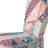 Peach And Blue Patchwork - Upholstered Patterned Accent Side Chair