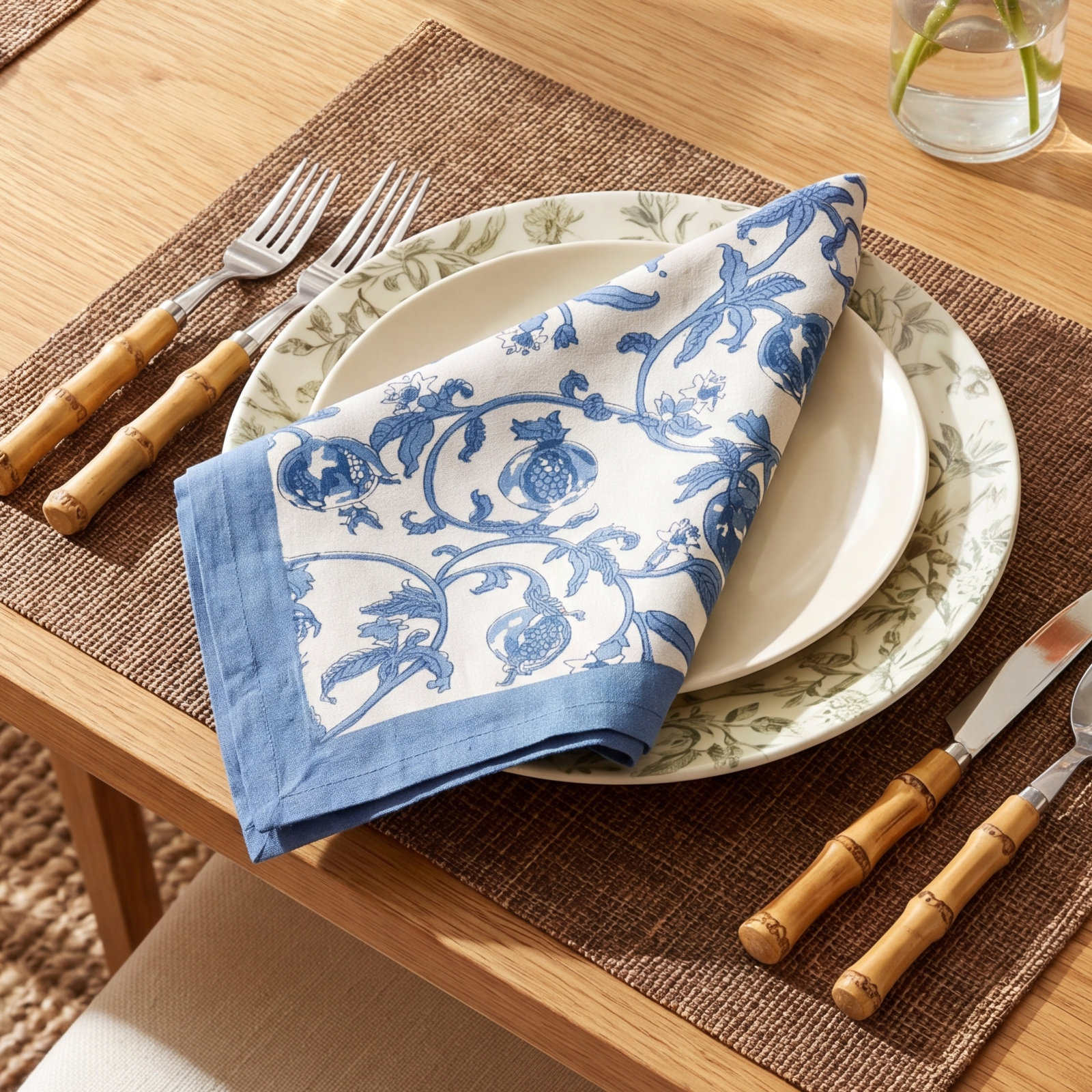 Britannia 19" W x 19" L Napkin, Blue