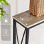 Console étroite avec prises et rangement - Chêne blanc