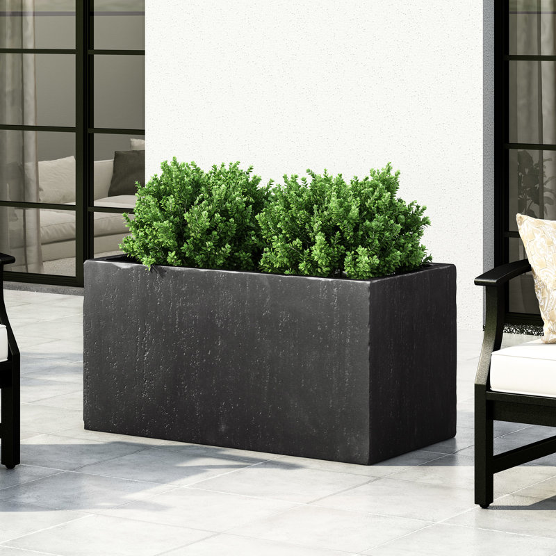 Jardinière carrée d'extérieur 35 po L