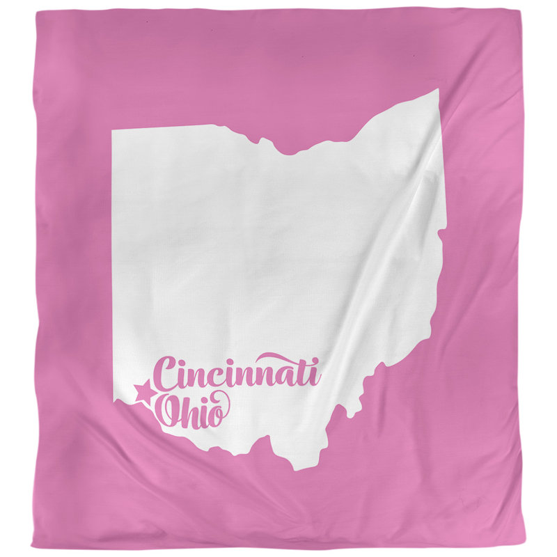 Housse de couette cincinnati ohio, Rose, Microfibre