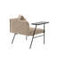 Chaise de loisir rembourrée avec tablette-1909364972