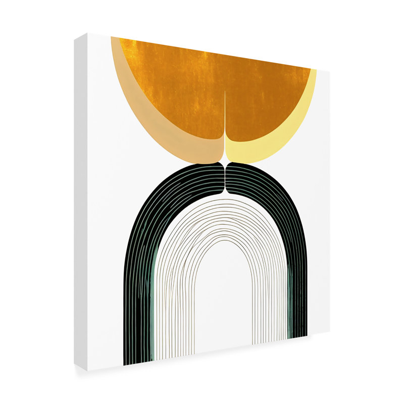 «Goree Abstract Mid Century Abstract», reproduction d'art sur toile 13, H 35 po x l 35 po x P 2 po
