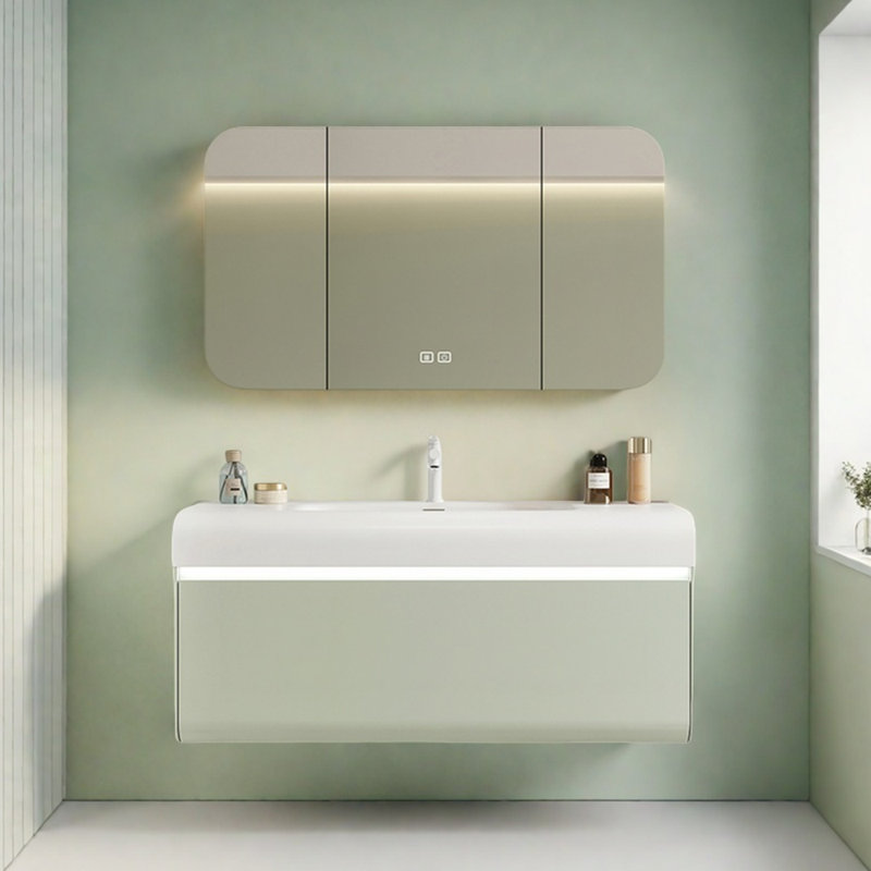 Minimalist style bathroom cabinet