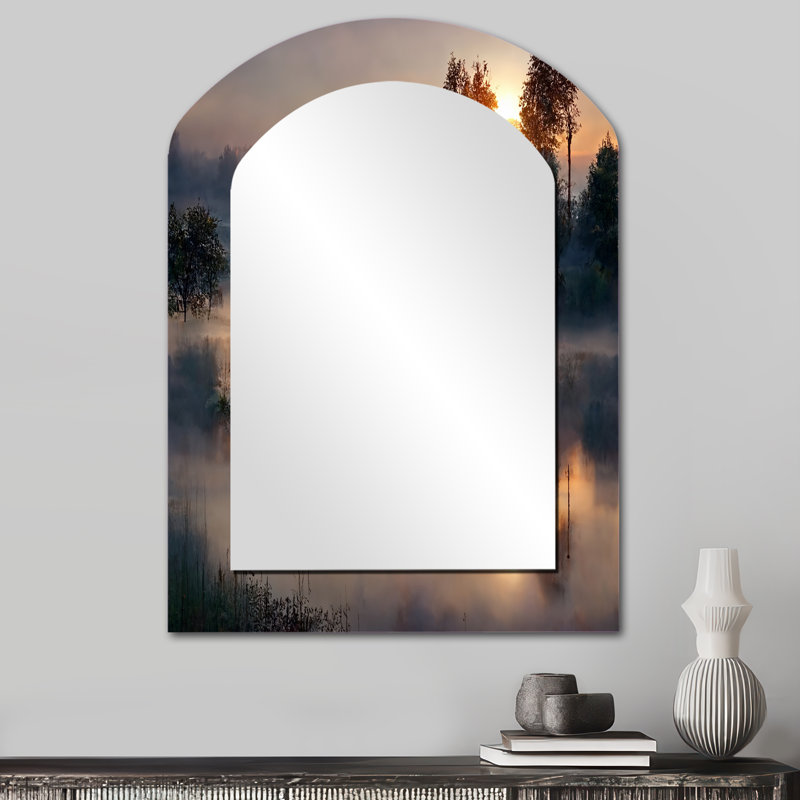 Brume matinale sur le lac Sunset III, 34 po x 25 po