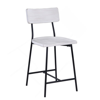 Tabouret de comptoir moderne en bois et métal