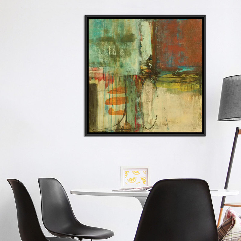 « fulfillment », reproduction sur toile, H 18 po x l 18 po x P 1,5 po, Toile avec cadre noir, Pas de tapis