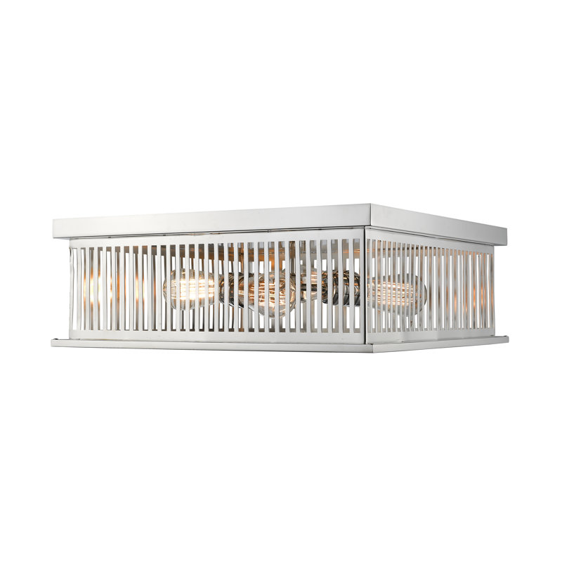 Beddingfield Flush Mount, Polished Nickel