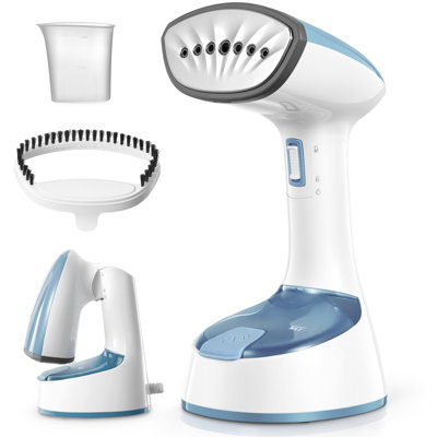 Folding Handheld Clothes Steamer 20g/min Strong Steam 25s Fast Heat-Up Garment Wrinkle Remover for Home Office Travel (Blue Gray)