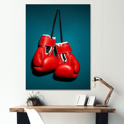 " Knockout Red Box Gloves "