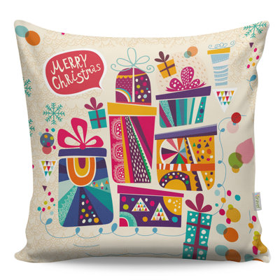 Premium Washable Cushion, 17.0 x 17.0 Inches, 50% Cotton / 50% Polyester, Silicone Filling, Concealed Zip | Soft, Comfortable & Ironable | Perfect for Home Decor, Living Room & Bedroom Accents