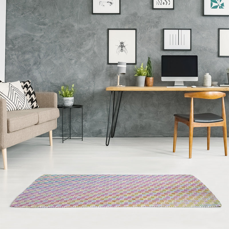 Chenille Geometric Indoor Rug, Rectangle 4' x 6'