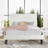 Modern Corduroy Upholstered Platform Bed Frame With Adjustable Headboard, Under Bed Storage, No Box Spring Required, Full Size,Queen Size,King Size,Multiple Colors-1039970796-1039970787