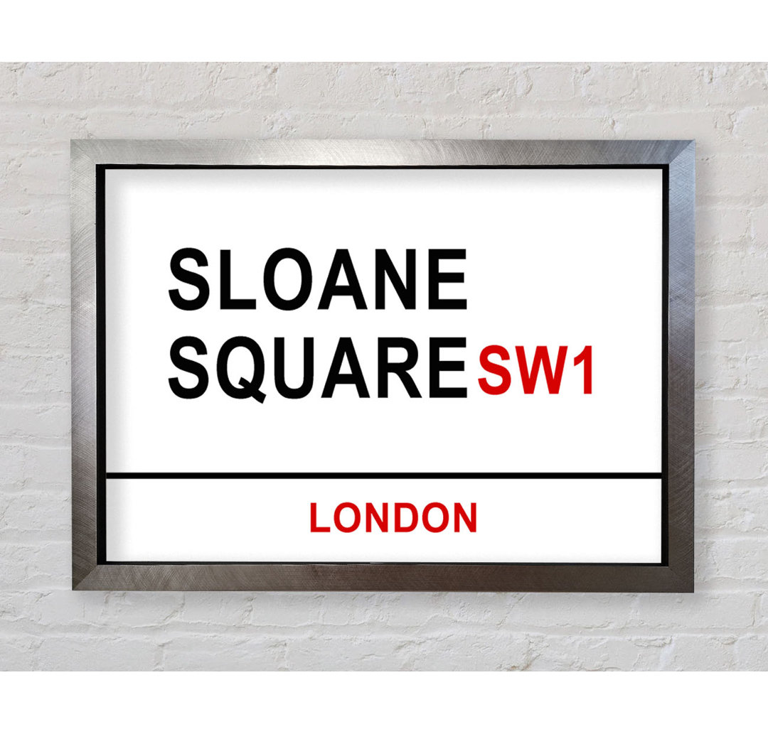 Sloane Square Signs - Single Picture Frame Typography