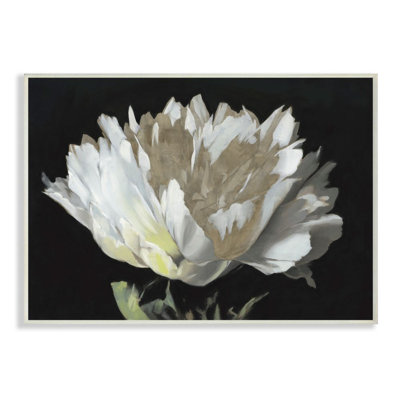" Flower Bloom Gold White "