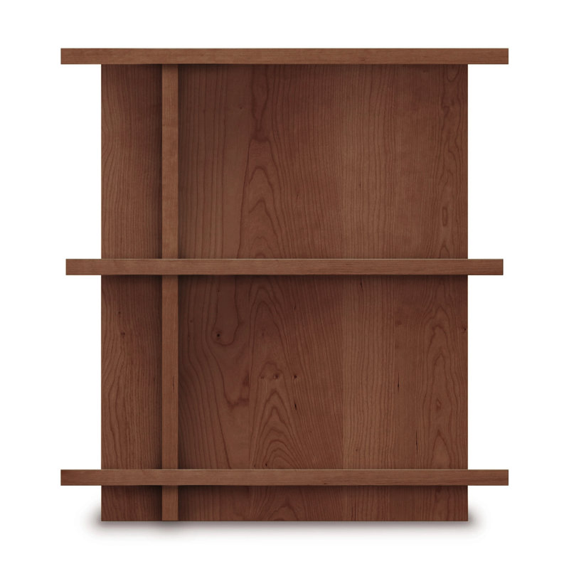 Table de chevet en bois massif Mansfield, Noyer naturel, Gauche