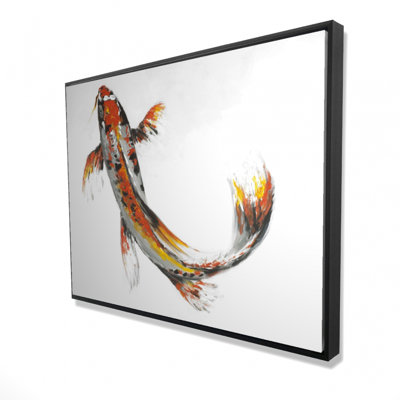 Butterfly Koi Fish Print On Canvas