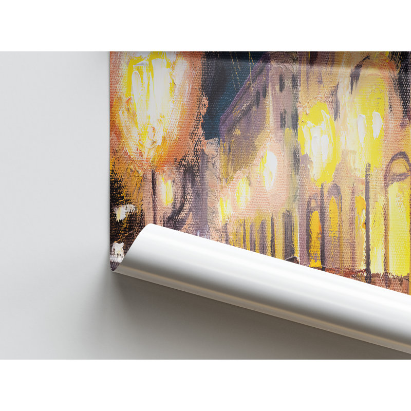 Print on Canvas, 25 cm H x 35 cm W, White Floater Framed