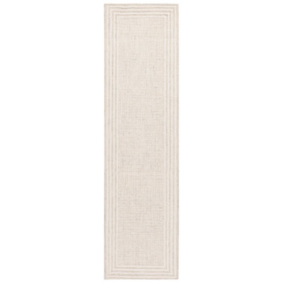 Khameron Ebony Hand Tufted Wool And Cotton Bordered Rug