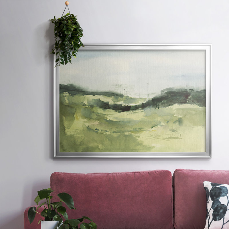 Hill Scramble I - reproduction de photo sur toile, Argent, H 30 po x l 44 po x P 1,5 po