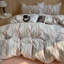Ensemble de housse de couette en coton délavé à rayures fines Farmhouse-124943813-124943814