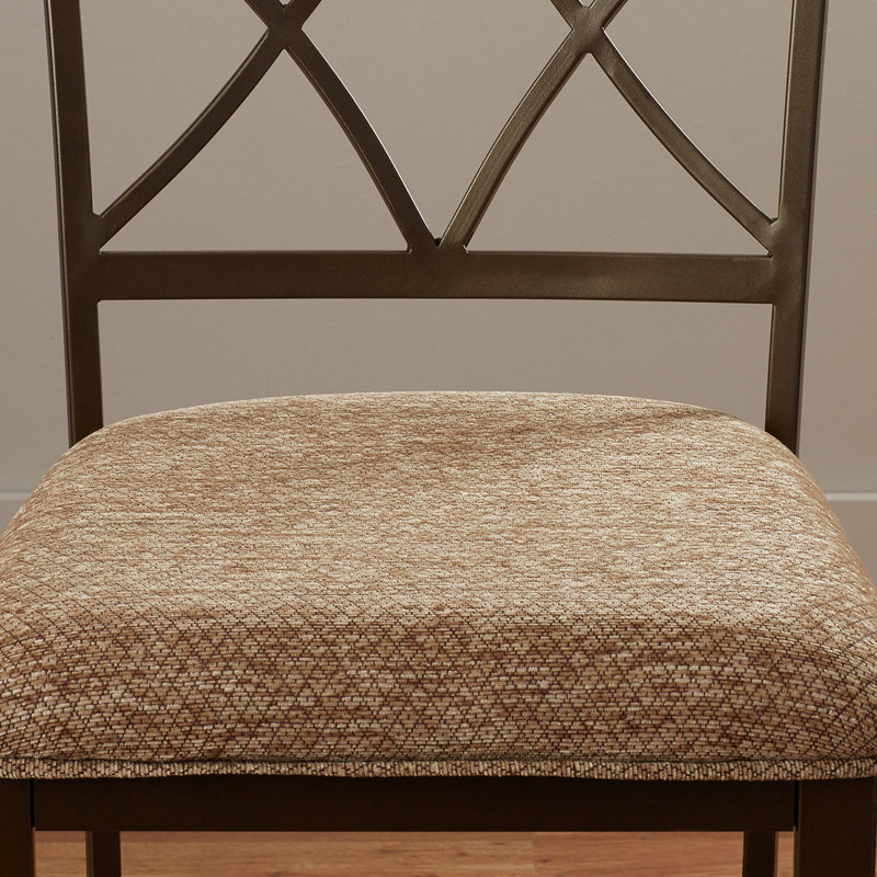 Jefferson Upholstered Counter Stool with Metal Frame, Bar Stool (29" Seat Height)