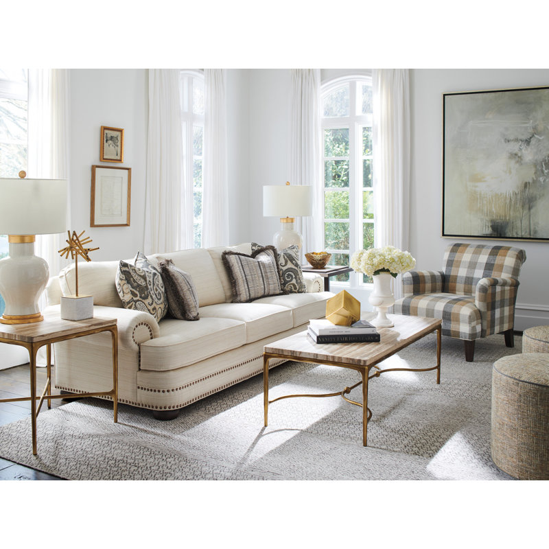 Walnut Gray Leather Accent Chair with Modern Elegance