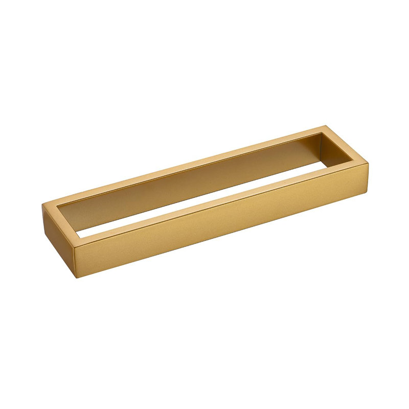 Anneau à serviette en acier inoxydable 304, support de serviettes de bain mural carré, H 1,18 po x l 2,76 po x P 10,24 po
