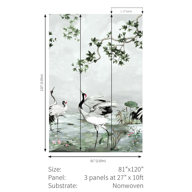 Panneau mural L 10 pi x l 81 po Arlaith, Gris pré