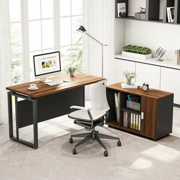 Ebern Designs Oakbrook 55'' Desk & Reviews | Wayfair