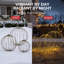 Ensemble de 3 décorations de Noël extérieures : boules préilluminées avec 8 modes d'éclairage, minuterie et lumières LED.