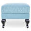 62cm Wide Rectangle Solid Colour Footstool Ottoman