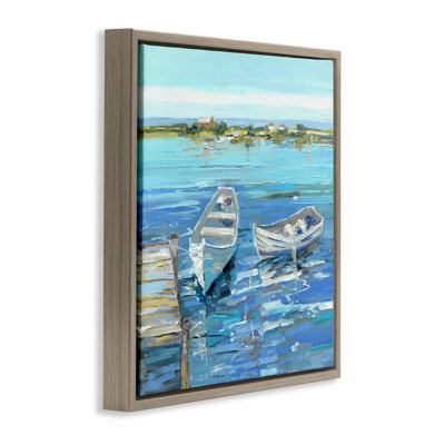 Serene Rowboats at Dock