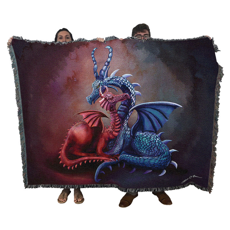 Jeté en coton Pure Country Weavers Dragons par Rosehan