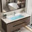 Chinese style retro simple bathroom cabinet