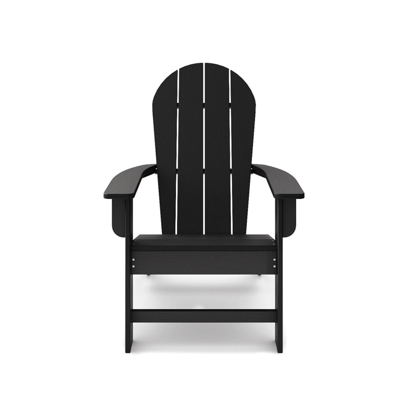 Adirondack Chair – Premium Hdpe Poly Lumber For Pool, Patio, And Garden Elegance, Black