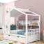 Lit plateforme en bois avec lit gigogne et tablettes de rangement, forme maison-1475235700-1475300950