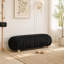 Banc de lit d'appoint rembourré avec couvercle rabattable et rangement intégré, largeur 140 cm (55,12 po)-1100362283