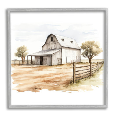 Az-358-Framed " Rural Barn " by Ray Powers