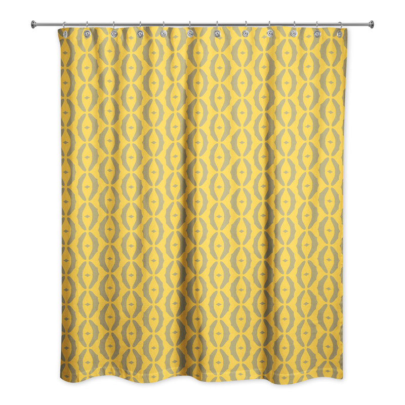 Zayn Shower Curtain, Yellow