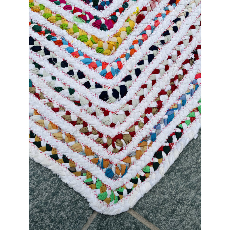 Manzer Striped Hand Woven Area Rug, Rectangle 90 x 150cm
