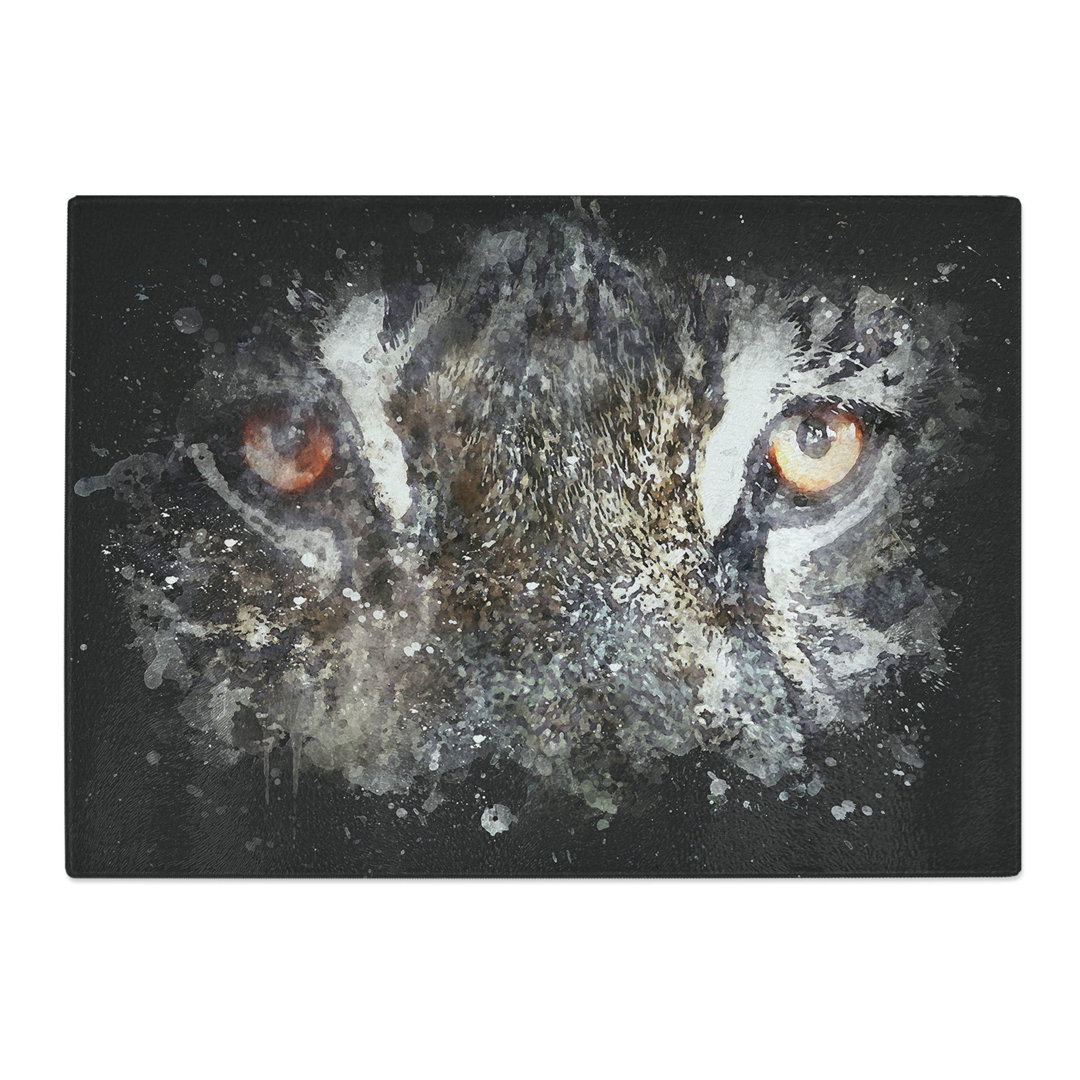 Tempered Glass Eye of the Tiger Chopping Board
